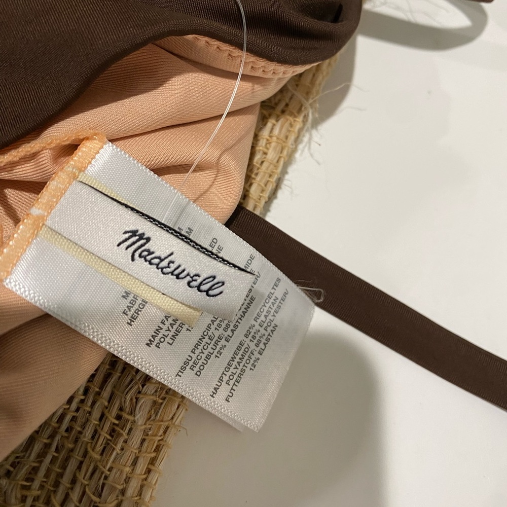 Madewell Second Wave Ruched String Bikini Top Siz… - image 7